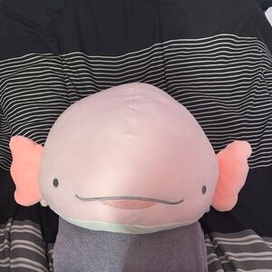NWT super Cute Ultra Soft and Squishy, Pink Axolotl Pillow Plushie